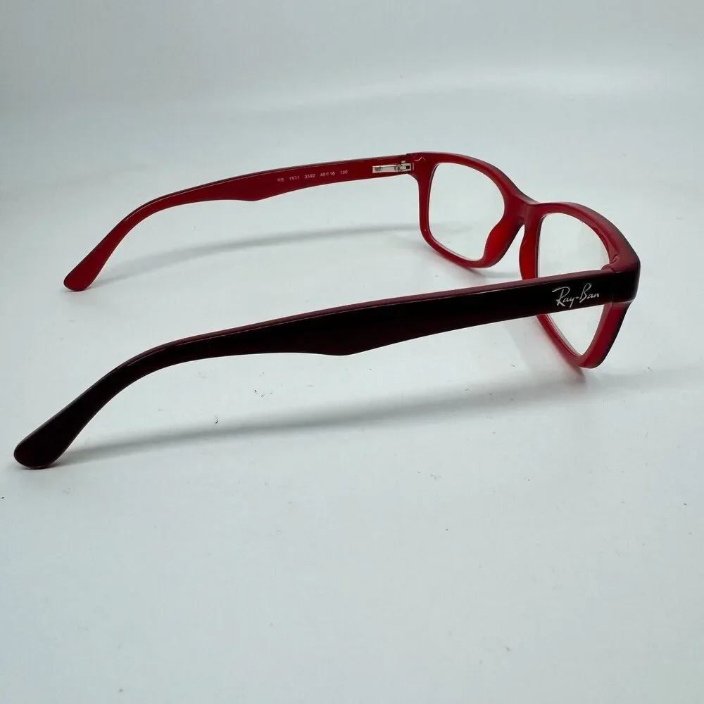 RAY BAN RB1531 3592 Burgundy‎ Unisex Kids Full Rim Eyeglasses 48-16-130 H12149